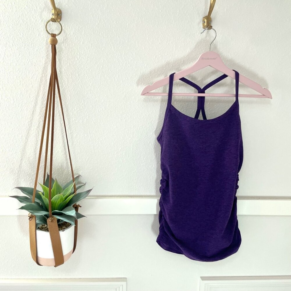 Beyond the Bump Beyond Yoga Spacedye Keep Your Cool Maternity Slim Tank M - Picture 2 of 6